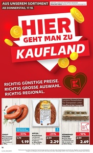 Kaufland Prospekt - Regionale Angebote ab 17.10.