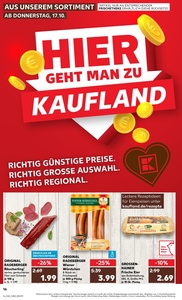 Kaufland Prospekt - Regionale Angebote ab 17.10.