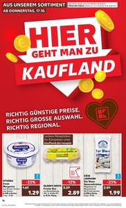 Kaufland Prospekt - Regionale Angebote ab 17.10.