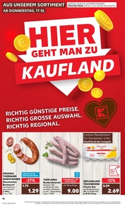 Kaufland Prospekt - Regionale Angebote ab 17.10.