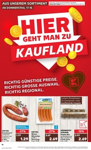 Kaufland Prospekt - Regionale Angebote ab 17.10.