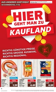 Kaufland Prospekt - Regionale Angebote ab 17.10.