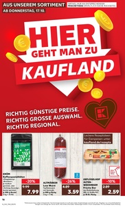 Kaufland Prospekt - Regionale Angebote ab 17.10.