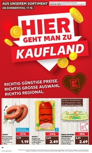 Kaufland Prospekt - Regionale Angebote ab 17.10.