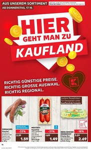 Kaufland Prospekt - Regionale Angebote ab 17.10.