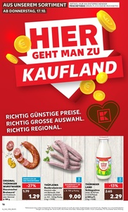 Kaufland Prospekt - Regionale Angebote ab 17.10.