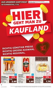 Kaufland Prospekt - Regionale Angebote ab 17.10.