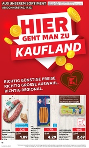 Kaufland Prospekt - Regionale Angebote ab 17.10.