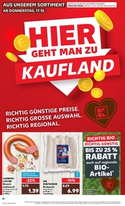 Kaufland Prospekt - Regionale Angebote ab 17.10.