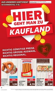 Kaufland Prospekt - Regionale Angebote ab 17.10.