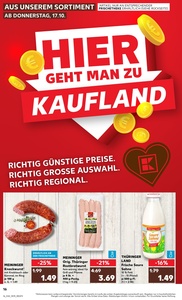 Kaufland Prospekt - Regionale Angebote ab 17.10.