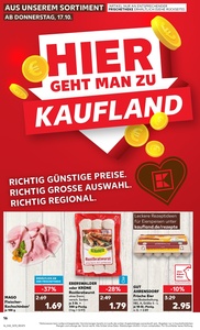 Kaufland Prospekt - Regionale Angebote ab 17.10.