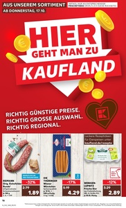 Kaufland Prospekt - Regionale Angebote ab 17.10.