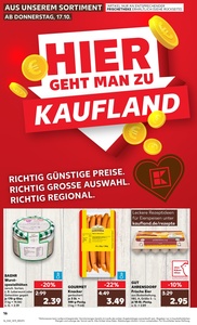 Kaufland Prospekt - Regionale Angebote ab 17.10.