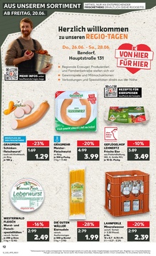 Kaufland Prospekt - Regionale Angebote ab 20.06.