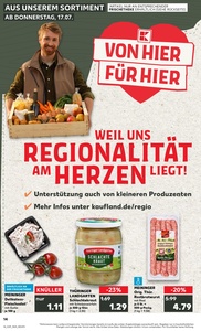 Kaufland Prospekt - Regionale Angebote ab 17.07.