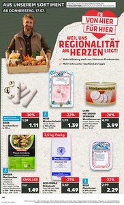 Kaufland Prospekt - Regionale Angebote ab 17.07.