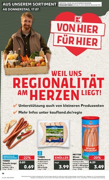 Kaufland Prospekt - Regionale Angebote ab 17.07.