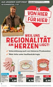 Kaufland Prospekt - Regionale Angebote ab 17.07.