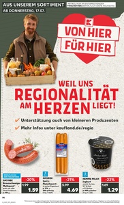 Kaufland Prospekt - Regionale Angebote ab 17.07.