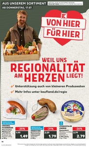 Kaufland Prospekt - Regionale Angebote ab 17.07.