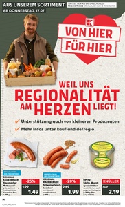 Kaufland Prospekt - Regionale Angebote ab 17.07.