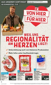 Kaufland Prospekt - Regionale Angebote ab 17.07.