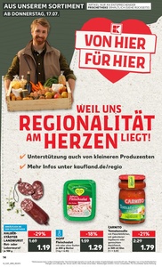 Kaufland Prospekt - Regionale Angebote ab 17.07.
