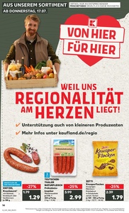 Kaufland Prospekt - Regionale Angebote ab 17.07.