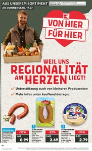 Kaufland Prospekt - Regionale Angebote ab 17.07.