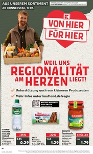 Kaufland Prospekt - Regionale Angebote ab 17.07.