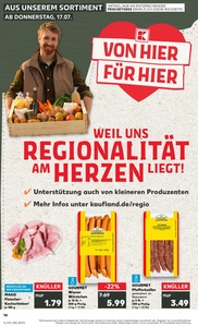 Kaufland Prospekt - Regionale Angebote ab 17.07.