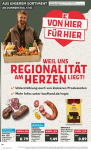 Kaufland Prospekt - Regionale Angebote ab 17.07.