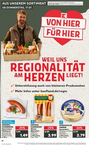 Kaufland Prospekt - Regionale Angebote ab 17.07.