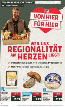 Kaufland Prospekt - Regionale Angebote ab 17.07.