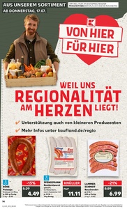 Kaufland Prospekt - Regionale Angebote ab 17.07.