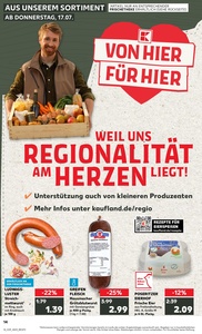 Kaufland Prospekt - Regionale Angebote ab 17.07.