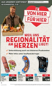 Kaufland Prospekt - Regionale Angebote ab 17.07.