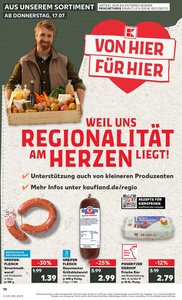 Kaufland Prospekt - Regionale Angebote ab 17.07.