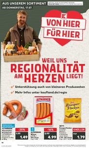 Kaufland Prospekt - Regionale Angebote ab 17.07.