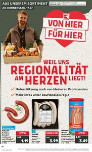 Kaufland Prospekt - Regionale Angebote ab 17.07.