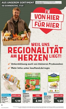 Kaufland Prospekt - Regionale Angebote ab 17.07.