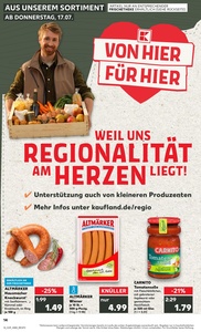 Kaufland Prospekt - Regionale Angebote ab 17.07.