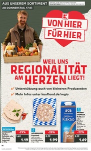 Kaufland Prospekt - Regionale Angebote ab 17.07.