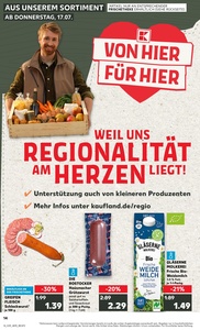 Kaufland Prospekt - Regionale Angebote ab 17.07.