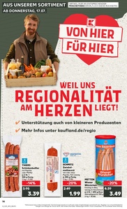 Kaufland Prospekt - Regionale Angebote ab 17.07.