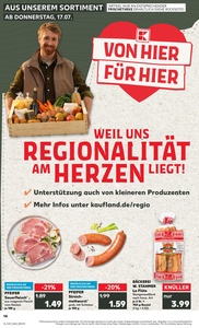 Kaufland Prospekt - Regionale Angebote ab 17.07.