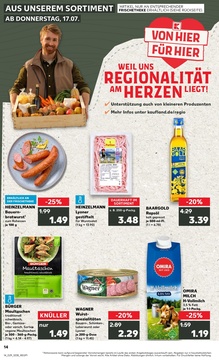 Kaufland Prospekt - Regionale Angebote ab 17.07.