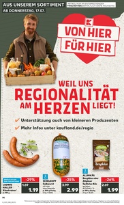 Kaufland Prospekt - Regionale Angebote ab 17.07.