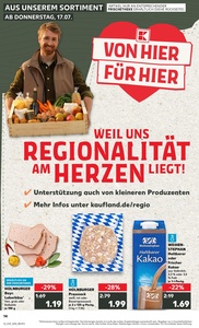 Kaufland Prospekt - Regionale Angebote ab 17.07.